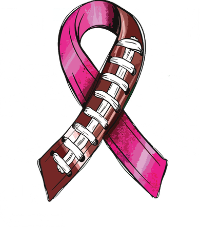 Game Day Breast Cancer Awareness Pink Football Ribbon Baby Bodysuit