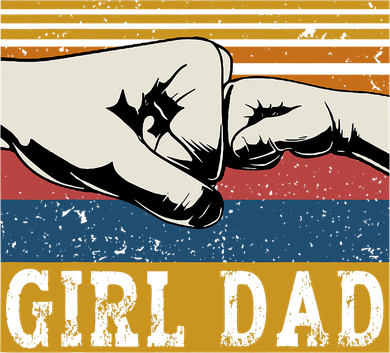 Girl Dad Father Of Girl Fathers Day Vintage Toddler T-Shirt