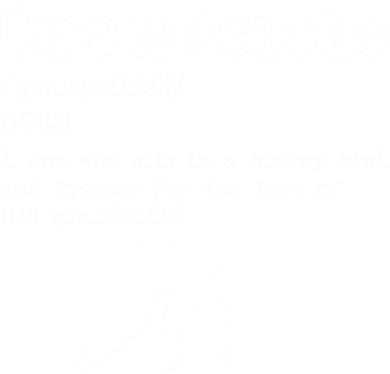 Grampsicle Definition Grandpa Ice Hockey Player Gift Baby Bodysuit