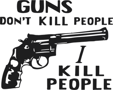 Guns Don’T Kill People I Kill People Doggie Tank