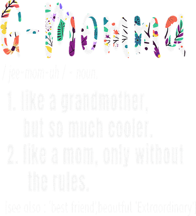 GMomma Definition Mother's Day & Birthday Gift Grandmother Button