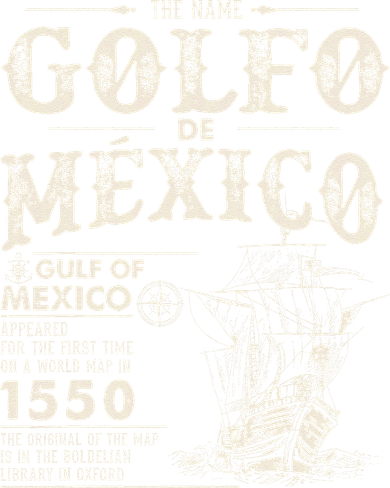 Golfo De MéXico 1550 Gulf Of Mexico 1550 Retro Vintage Golf Towel