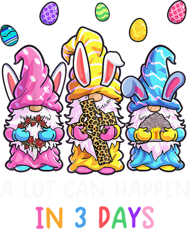Gnome Easter Christian A Lot Can Happen In 3 Days Leopard Button