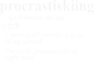 Gifts For Skiers  Procrastiskiing Funny Skiing Visor