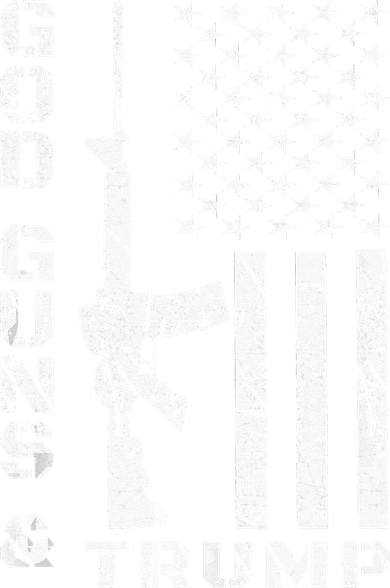 God Guns And Trump 2nd Amendment Flag AR15 Button