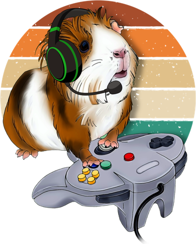 Guinea Gift For Pig Video Game Wildlife Animal Guinea Pig Gamers Button