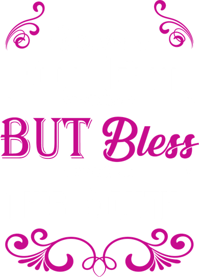 I Have A Good Heart But Bless This Mouth Women's V-Neck T-Shirt