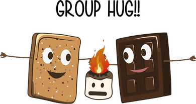 Group Hug Funny Smores Camping Roasting Outdoor Toddler Hoodie