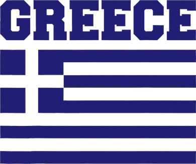 Greece Independence Day Greek Flag Heart Coaster