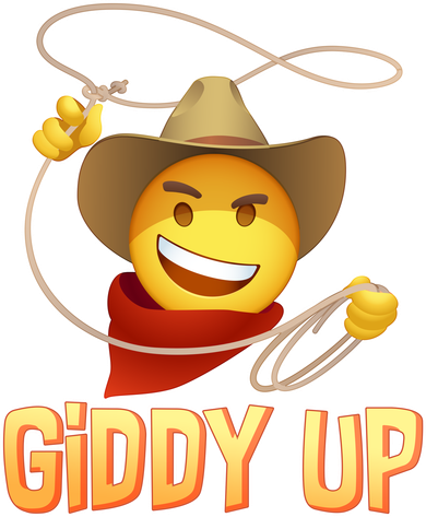 Giddy Up Cowboy Emoji  Women's Sweatshirt