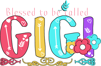 Blessed To Be Called Gigi Cute Floral Doggie Tank