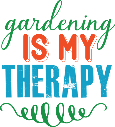 Gardening Is My Therapy Golf Towel