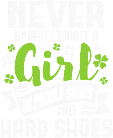 Girl In Poodle Socks Irish Dancer Ceili Reel Dance Feis T-Shirt