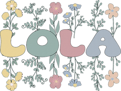 Groovy Lola Grandmother Flowers Lola Grandma Kids Sweatshirt