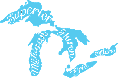Great Lakes Michigan Detroit Michigan Great Lakes 11oz C Handle Ceramic Mug