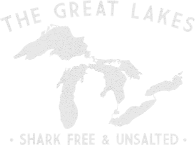 Great Lakes Shark Free And Unsalted Funny Vintage Women's Sweatshirt