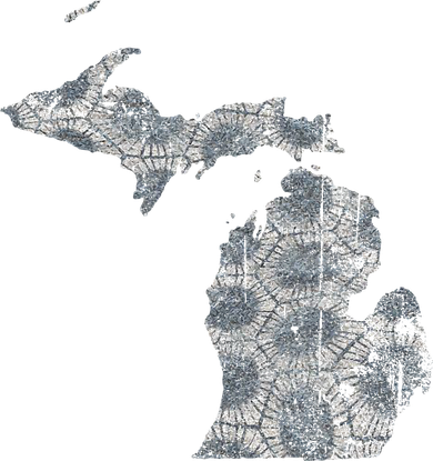 Great Lakes Shaped Women Summer Petoskey Stone Michigan Coaster