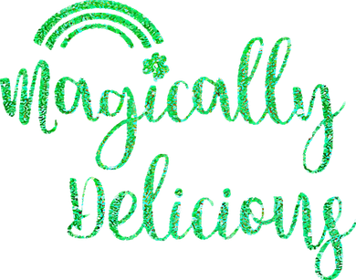 Glitter Magically Delicious Rainbow Shamrock St Patrick's Mousepad