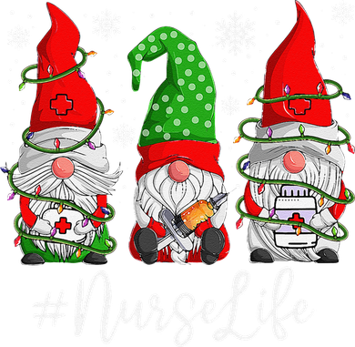 Gnomes Nurse Life Funny Christmas Holiday Funny Kids Sweatshirt