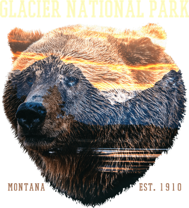 Glacier National Park Golf Towel