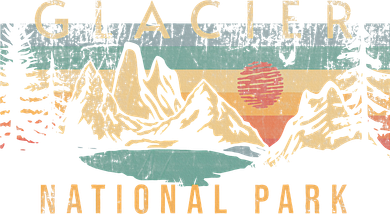 Glacier National Park Golf Towel