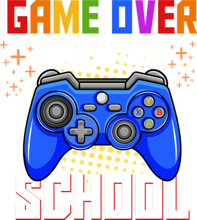 Game Over Back To School Funny Polo