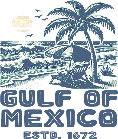 Gulf Of Mexico 1672 Vintage Beach Gulf Of Mexico Forever Tank Top