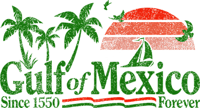 Gulf Of Mexico Since 1550 Golf Towel