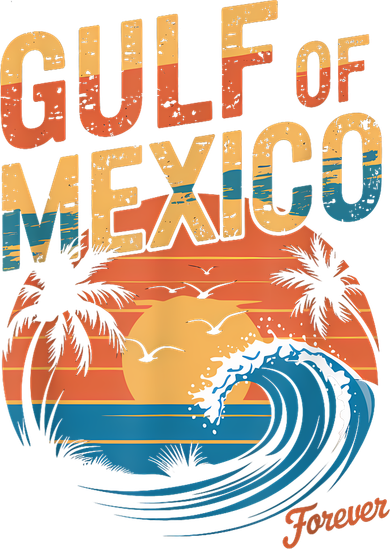 Gulf Of Mexico Forever Retro Vintage Gulf Of Mexico Women's Hoodie