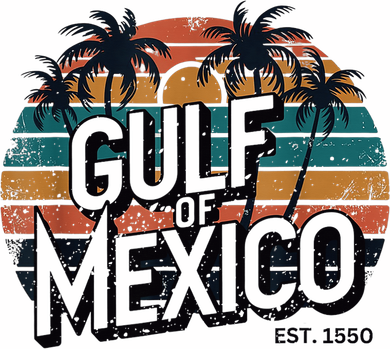 Gulf Of Mexico Est 1550 Retro Vintage Beach Coffee Mug