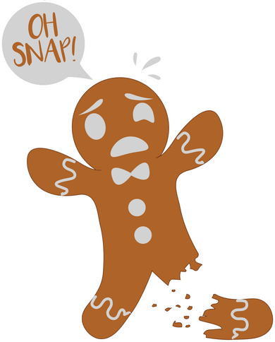 Oh Snap! Funny Gingerbread Christmas Women's Hoodie