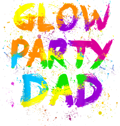 Glow Party Dad Splatter Effect 80 Theme Color Birthday Party Kids Sweatshirt