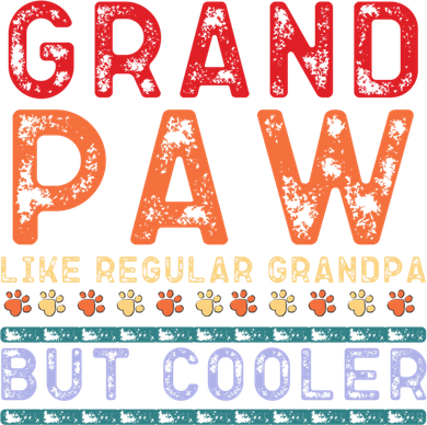 Grand Paw Like A Regular Grandpa But Cooler Funny Gift Father Day Gift Women's Hoodie