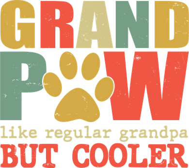 Grand Paw Like A Regular Grandpa But Cooler Vintage Women's Long Sleeve Shirt