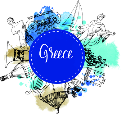 Greece Button
