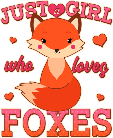 Cute Just A Girl Who Loves Foxes Doggie Tank