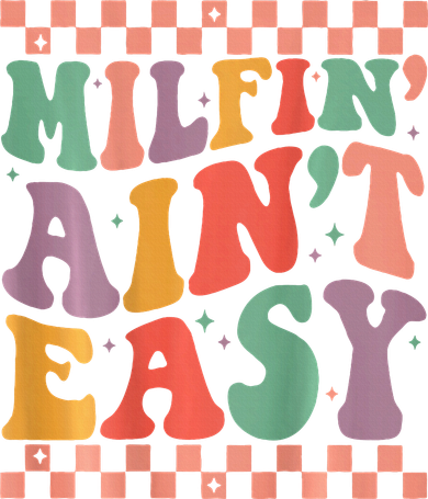 Groovy Retro Milfin Aint Easy Milf New Mom Apron