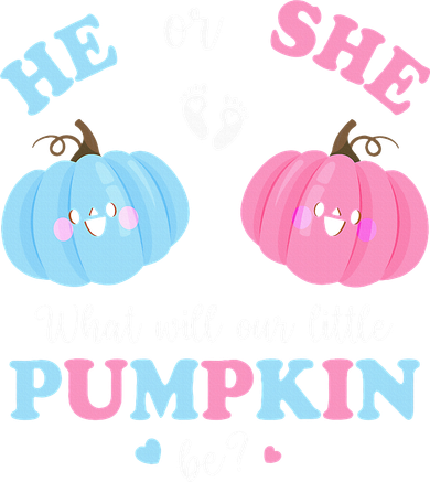 Gender Reveal Party Cute Pumpkin Baby Shower Mom and Dad Kids Sweatshirt
