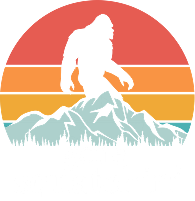Gone Squatchin Bigfoot Mountain Retro Style Gift Women's Long Sleeve Shirt