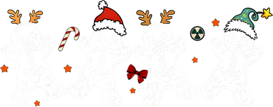 Gingerbread Skeleton Christmas Radiology Shir Xray Tech Button