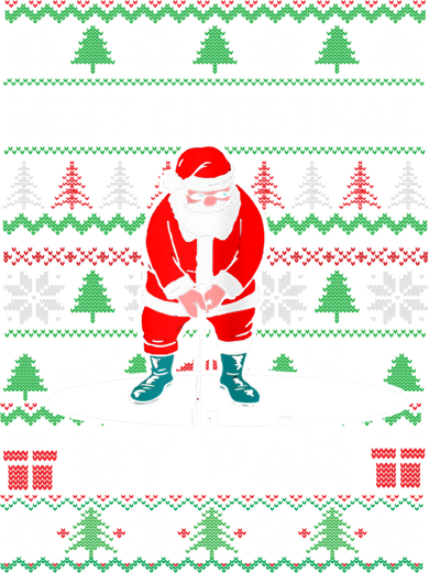 Golf Santa Claus Best Christmas By Par Kids Hoodie