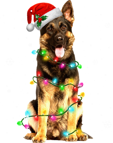 German Shepherd Dog Tree Christmas Sweater Xmas Dogs Gifts T-Shirt