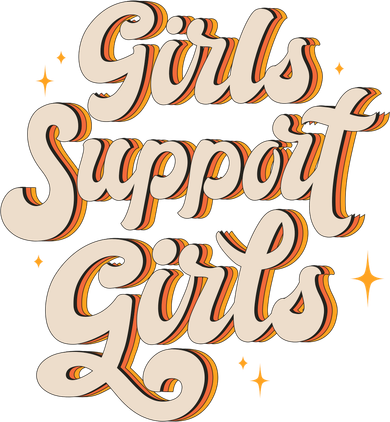 Girls Support Girls Vintage Women's Hoodie