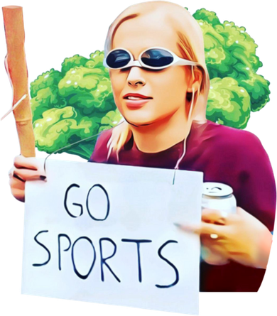 Go Sports Girl Meme Women's Sweatshirt