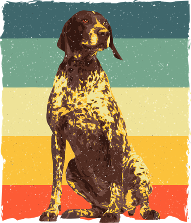 German Shorthaired Pointer Art GSP Dog Lover Kids Sweatshirt