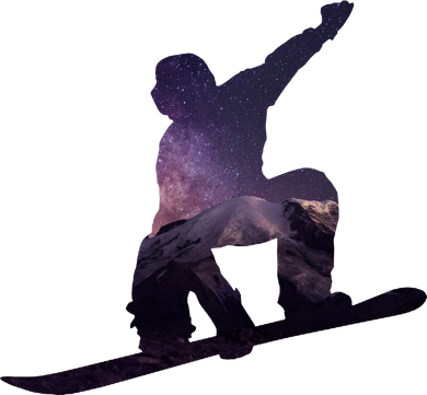 Galaxy Space Ski Boarding Tumbler