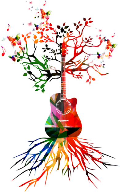 Guitar Roots Tree Of Life Toddler T-Shirt