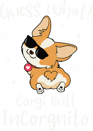 Guess What Corgi Butt Incorgnito Funny Pun Corgi Dog Kids Hoodie