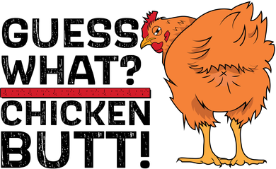 Guess What? Chicken Butt! Funny Joke Tote Bag