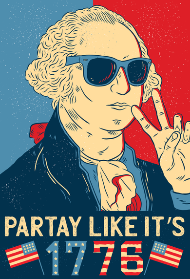 George Washington Party Like Its 1776 Tank Top